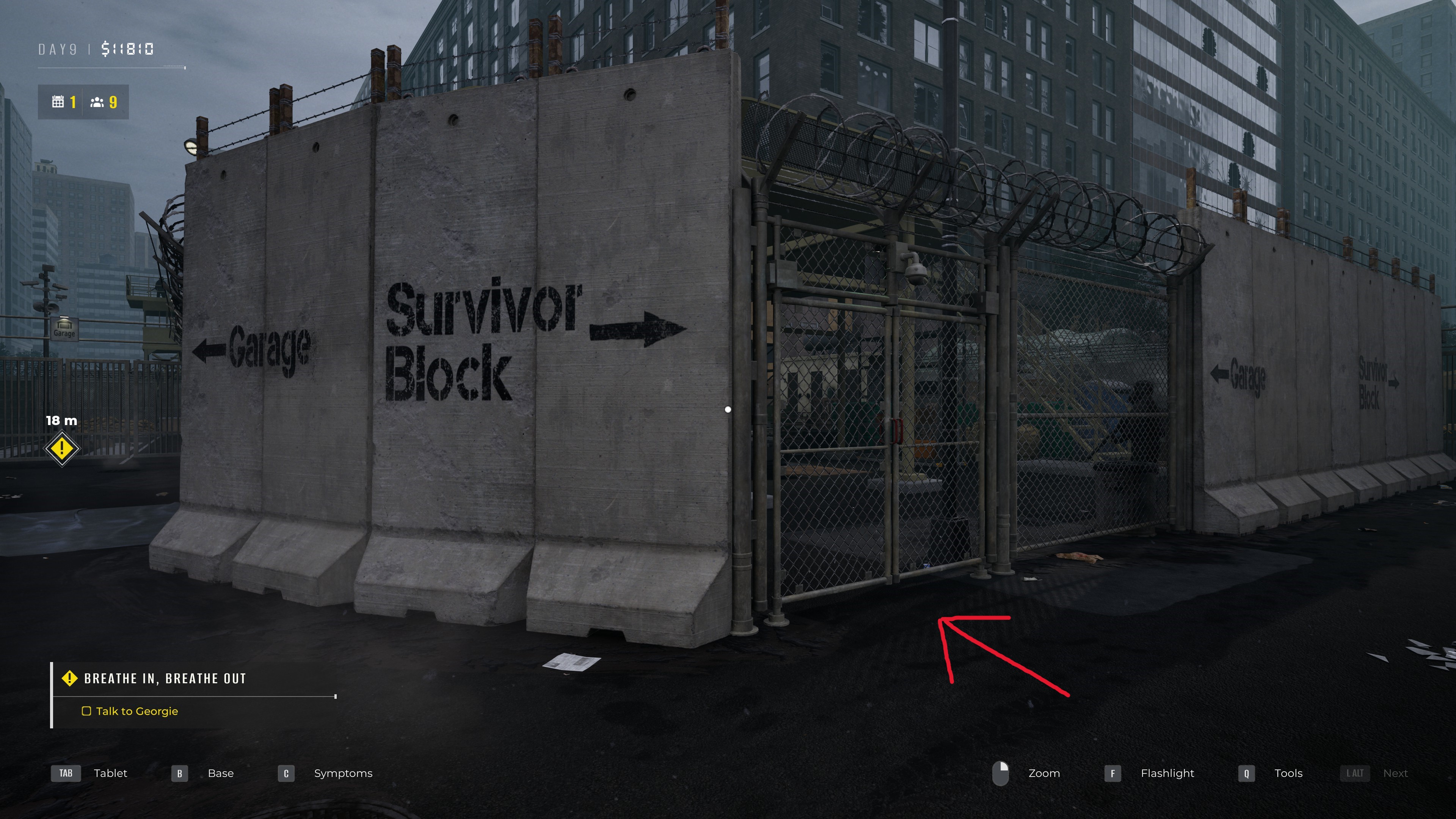 Location 4: Behind Quarters - 1