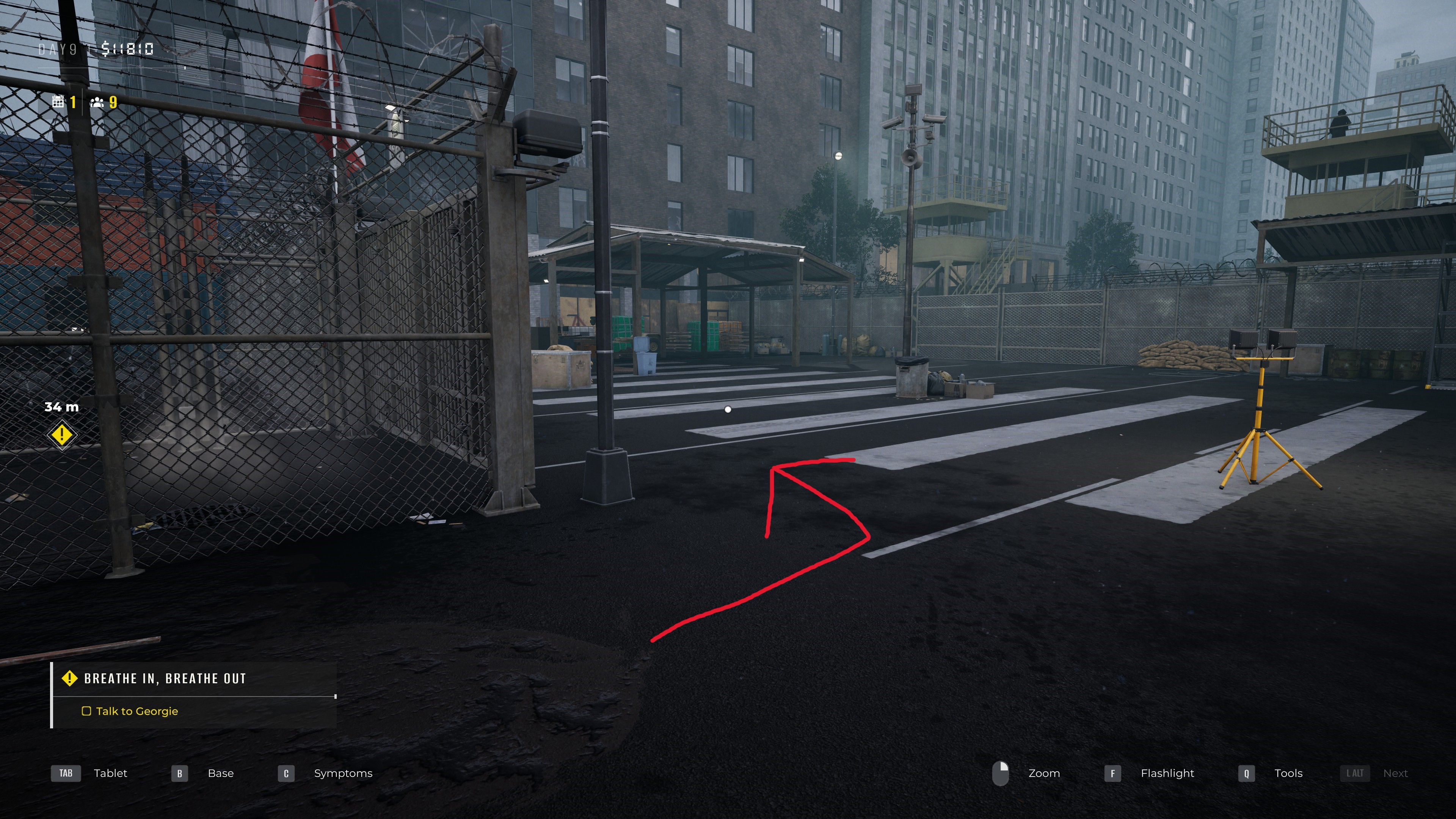 Location 4: Behind Quarters - 3